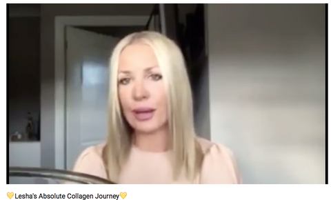 Lesha-Chaplin Park vlogs Absolute Collagen